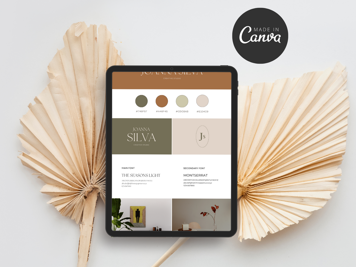 Brand Board Canva Template