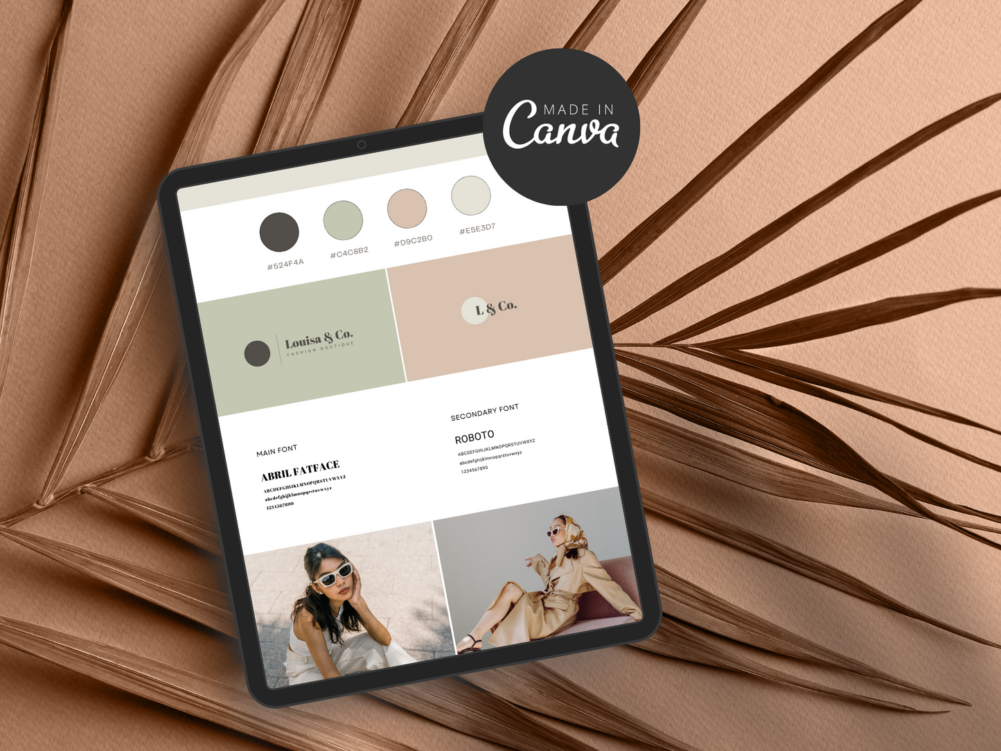 Brand Board Canva Template