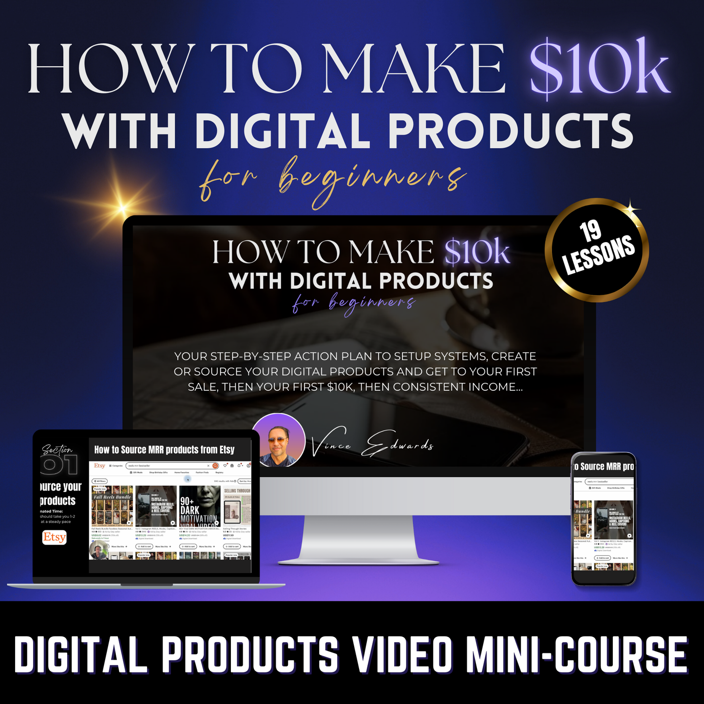 How to make 10k with digital products for beginners - Video Course - PER