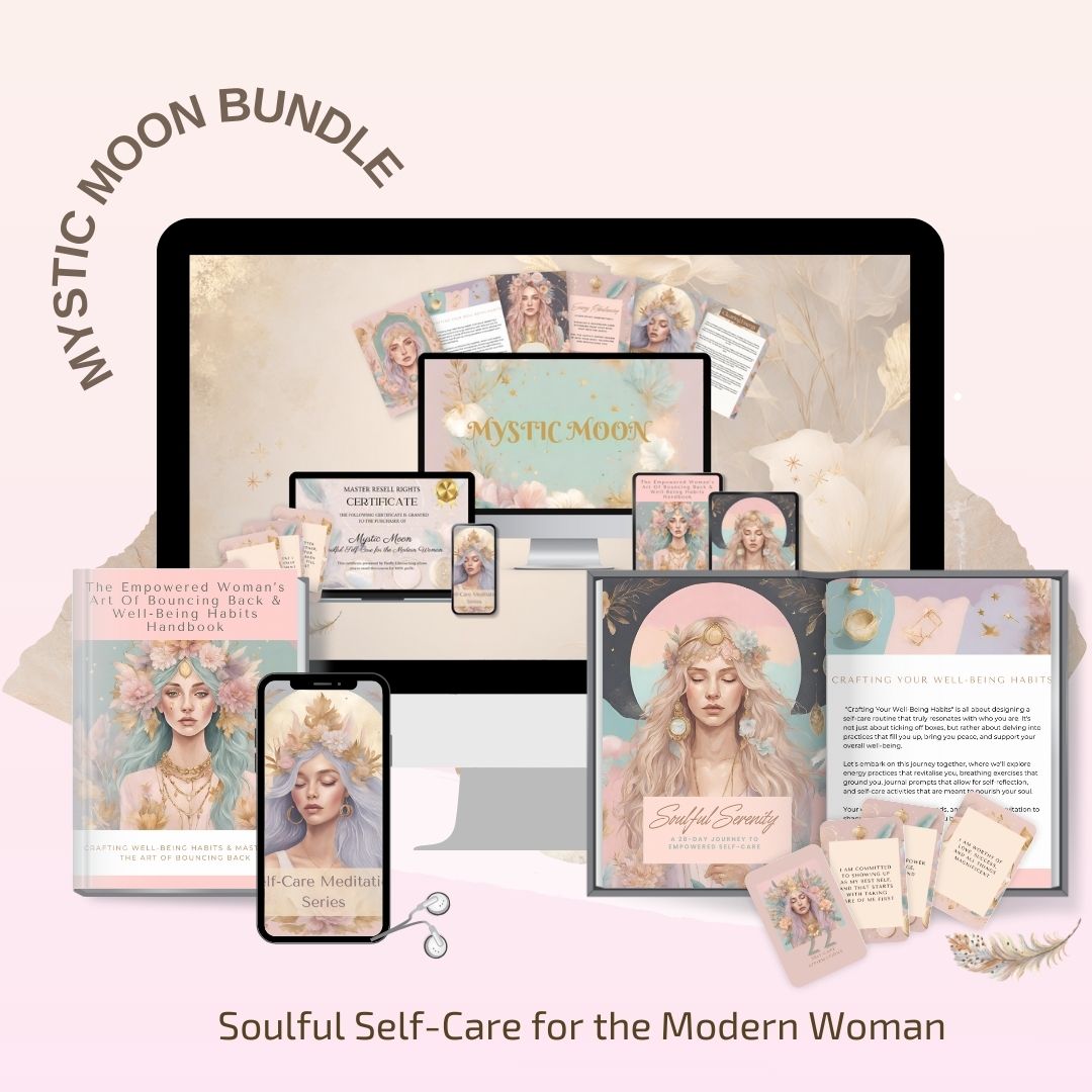 Mystic Moon Bundle - Soulful Self-Care for the Modern Woman with MRR Resell Rights