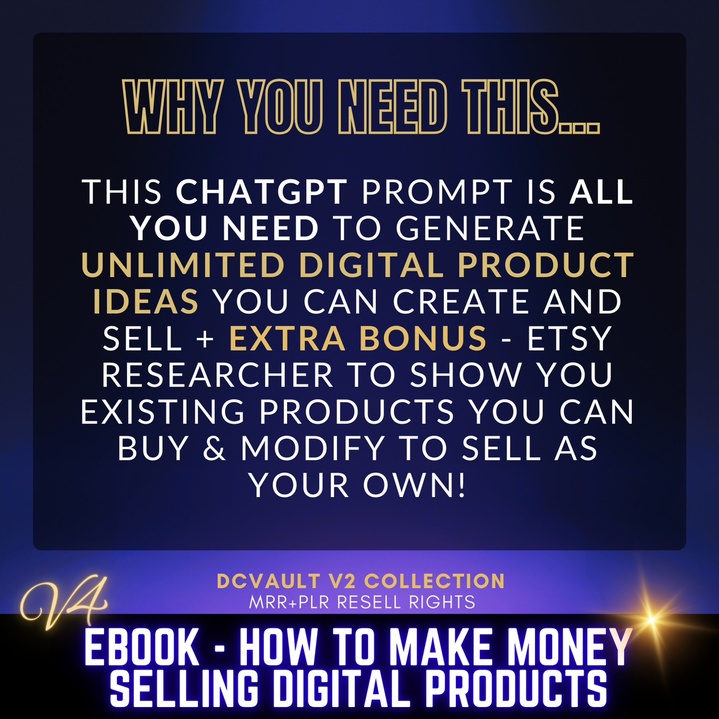 Unlimited DIGITAL Product ideas ChatGPT Prompt + ETSY Product SEARCH Tool (COM)