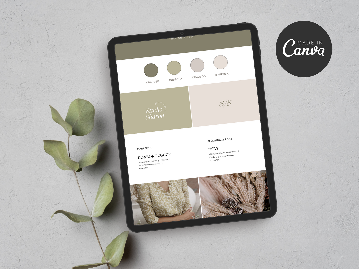 Brand Board Canva Template