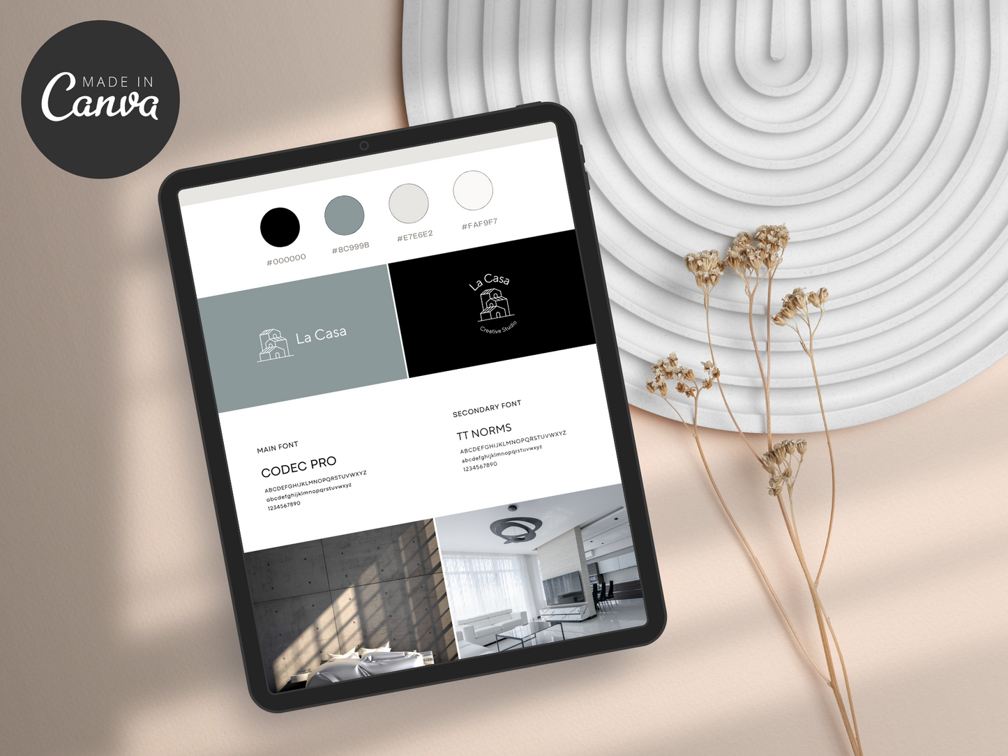 Brand Board Canva Template