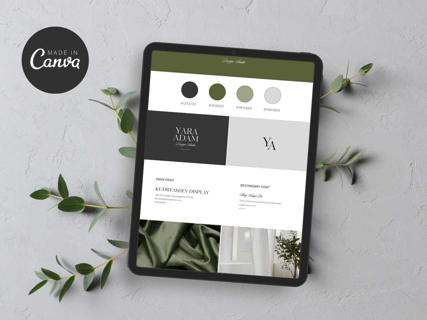 Brand Board Canva Template