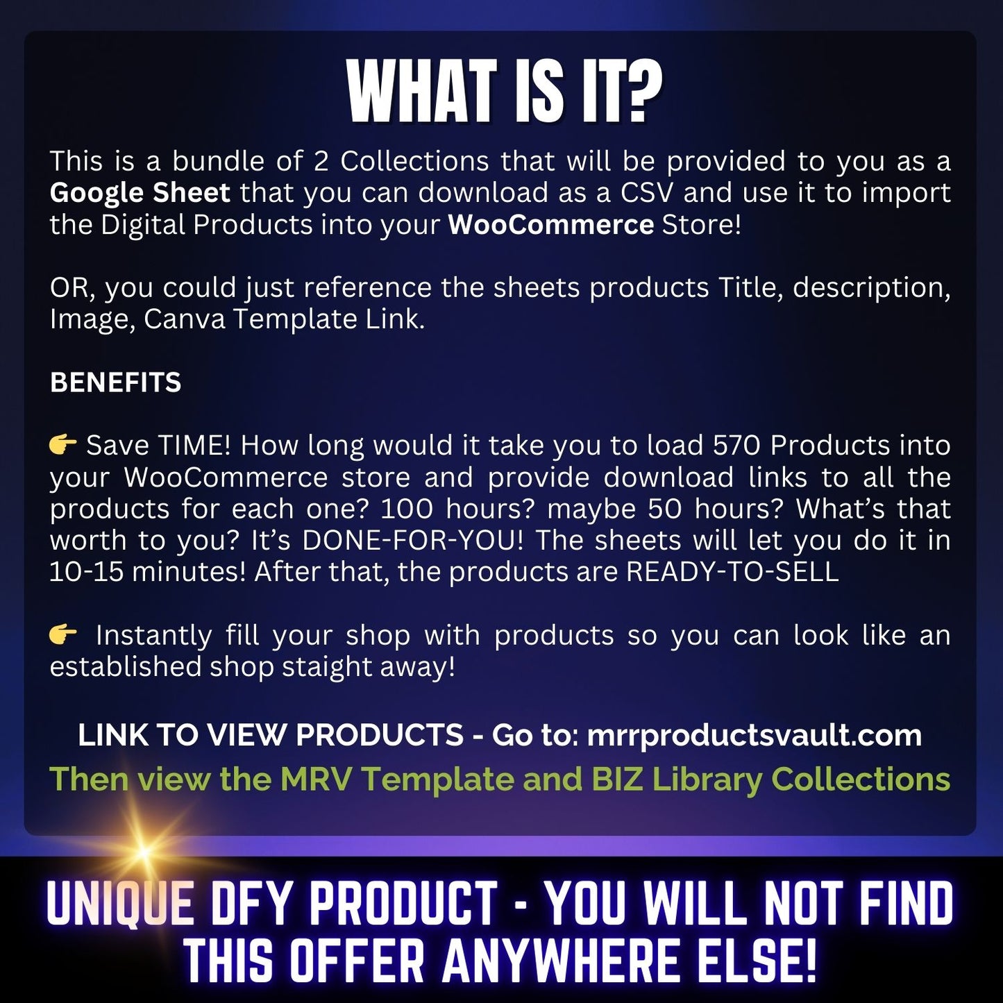 570 WooCommerce MRR Digital Products Import Google Sheet CSV