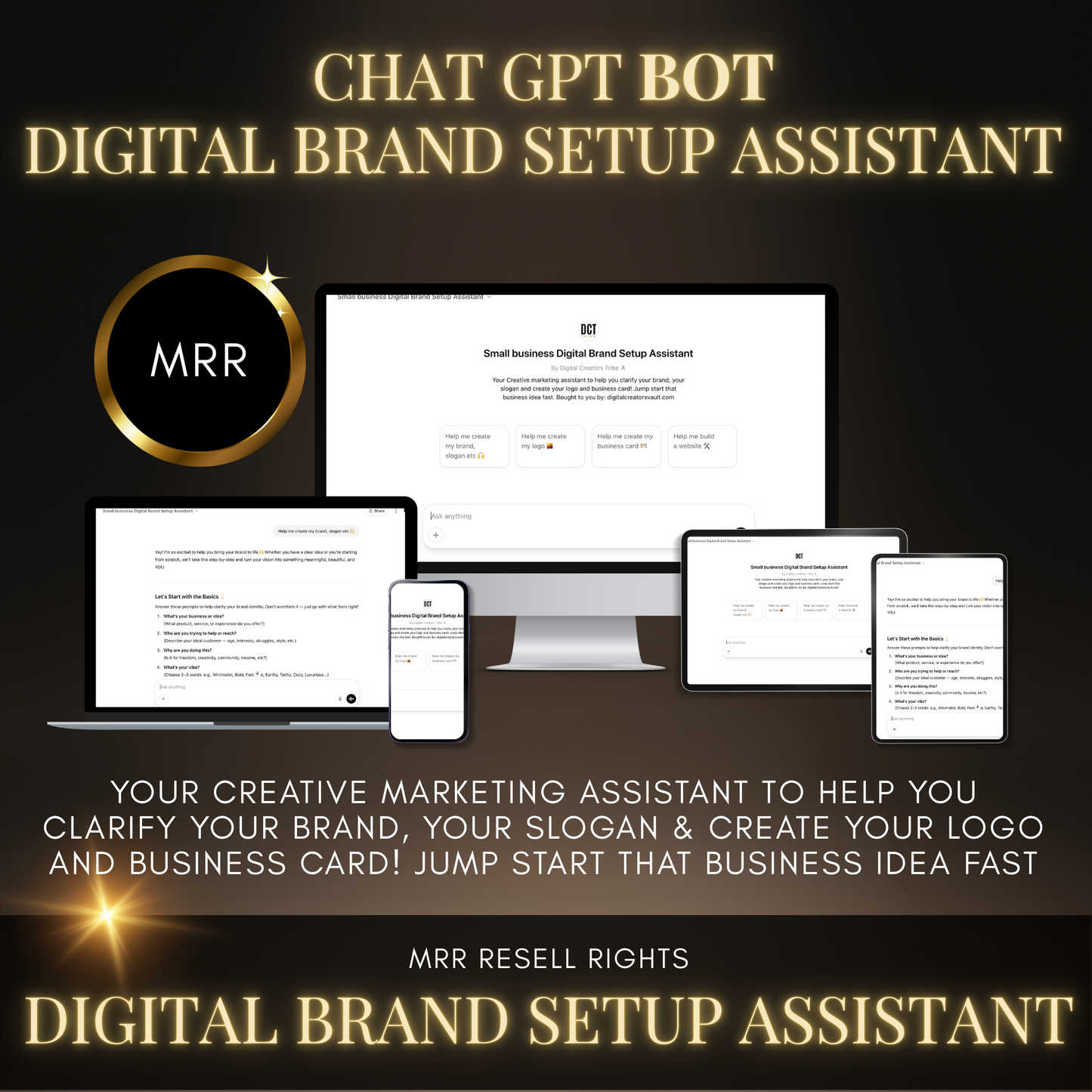Chat GPT BOT - Digital Brand Setup Assistant - MRR