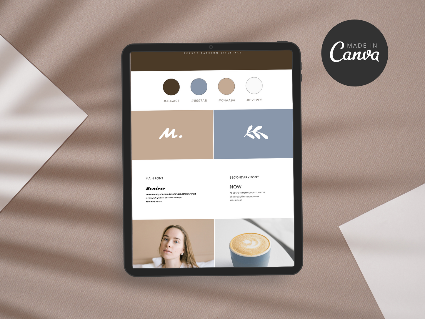Brand Board Canva Template