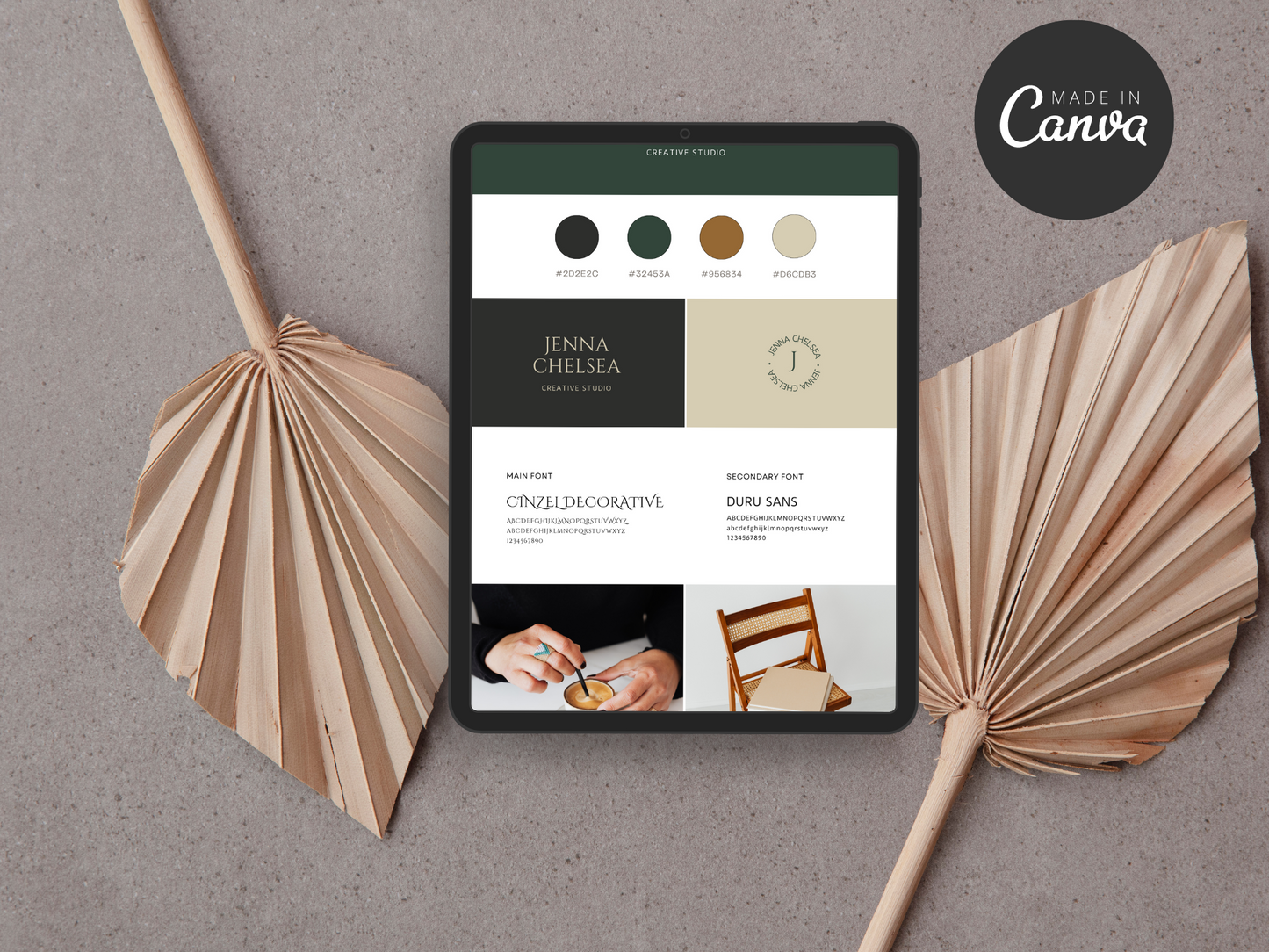 Brand Board Canva Template