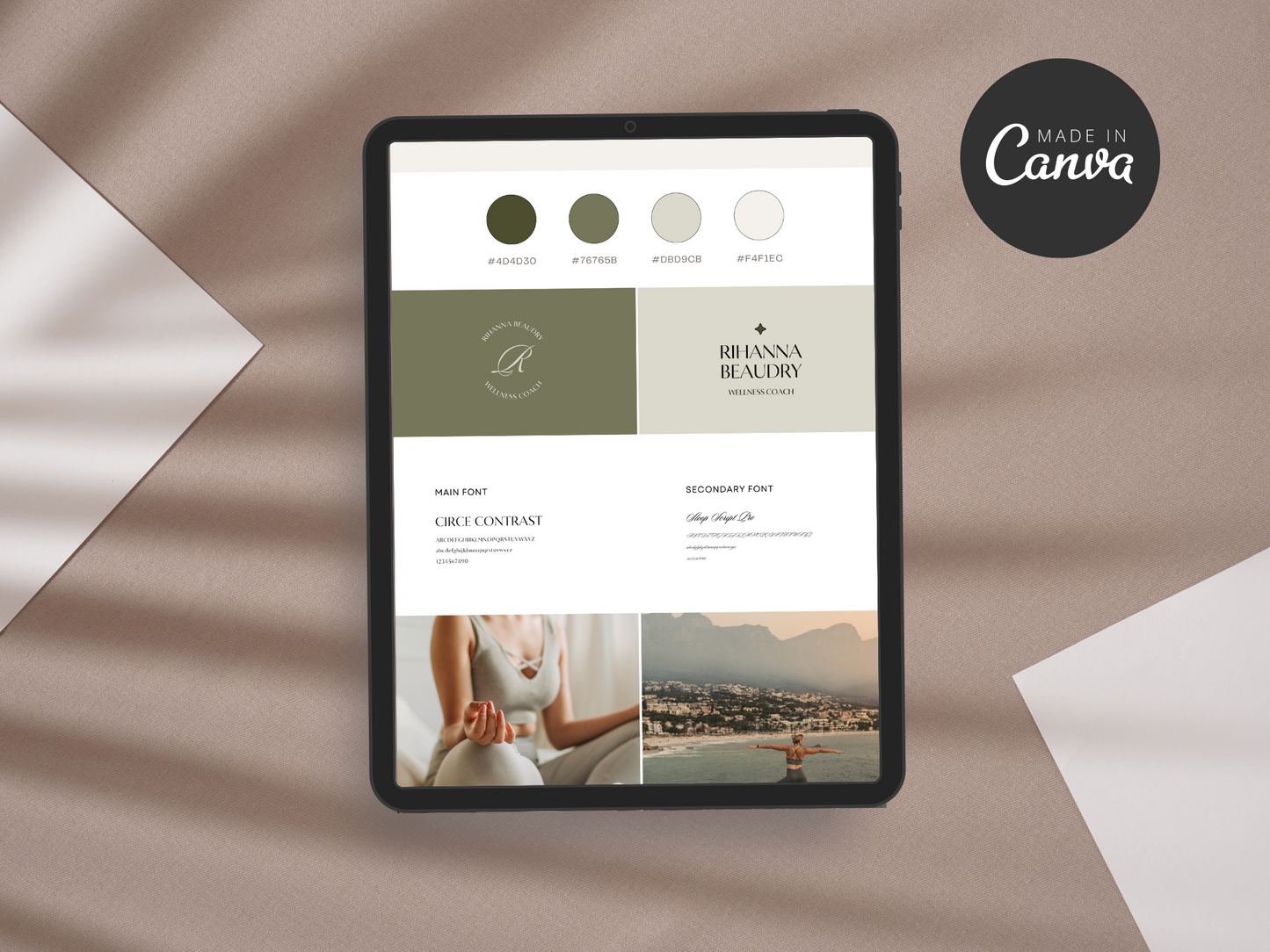 Brand Board Canva Template