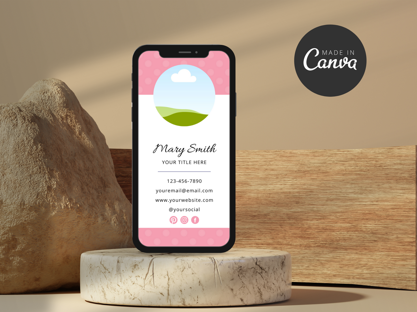 Digital Business Card Template