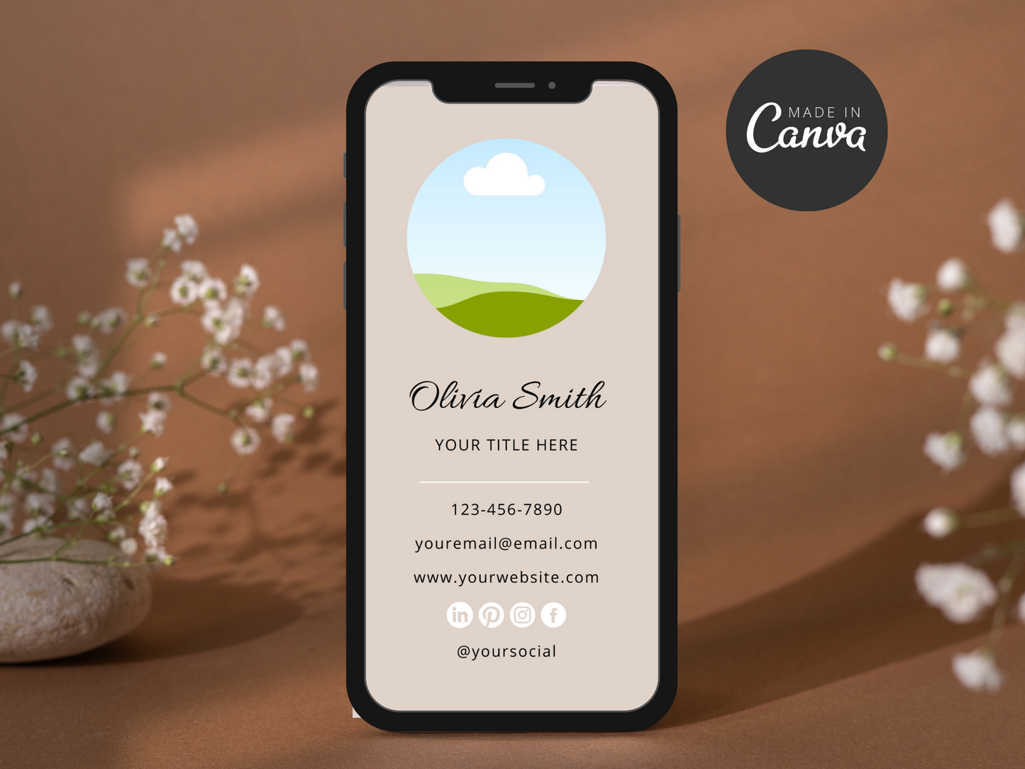 Digital Business Card Template