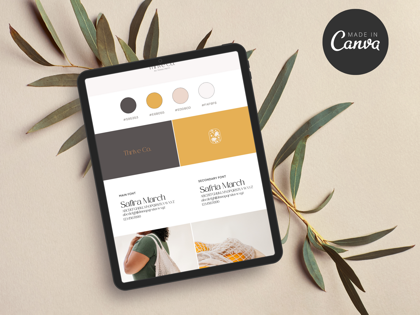Brand Board Canva Template