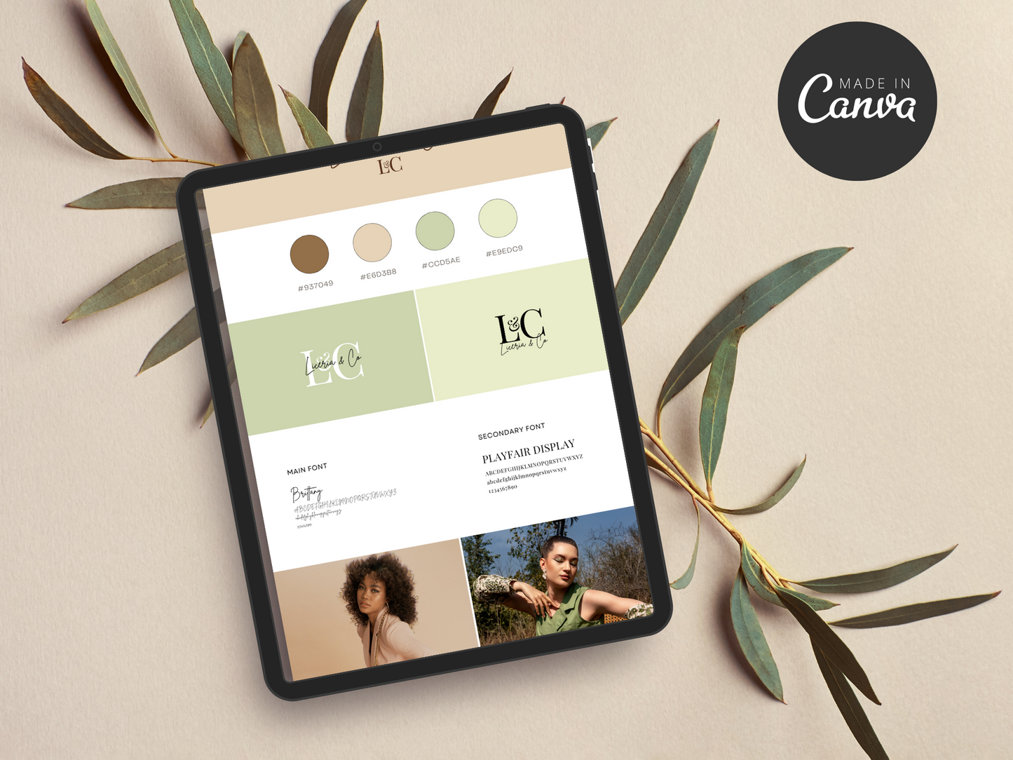 Brand Board Canva Template