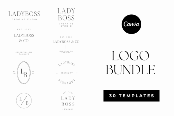Logo Bundle Canva Template