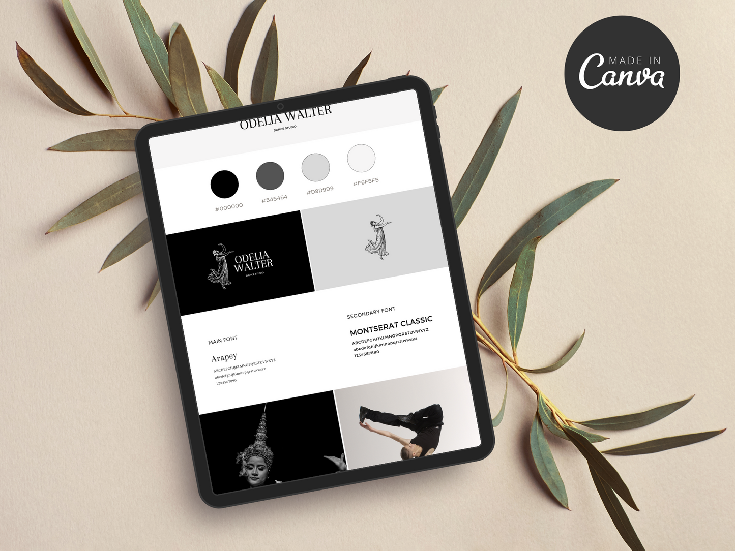 Brand Board Canva Template