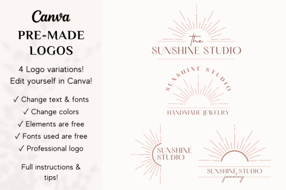 PreMade Logo Sunshine Studio