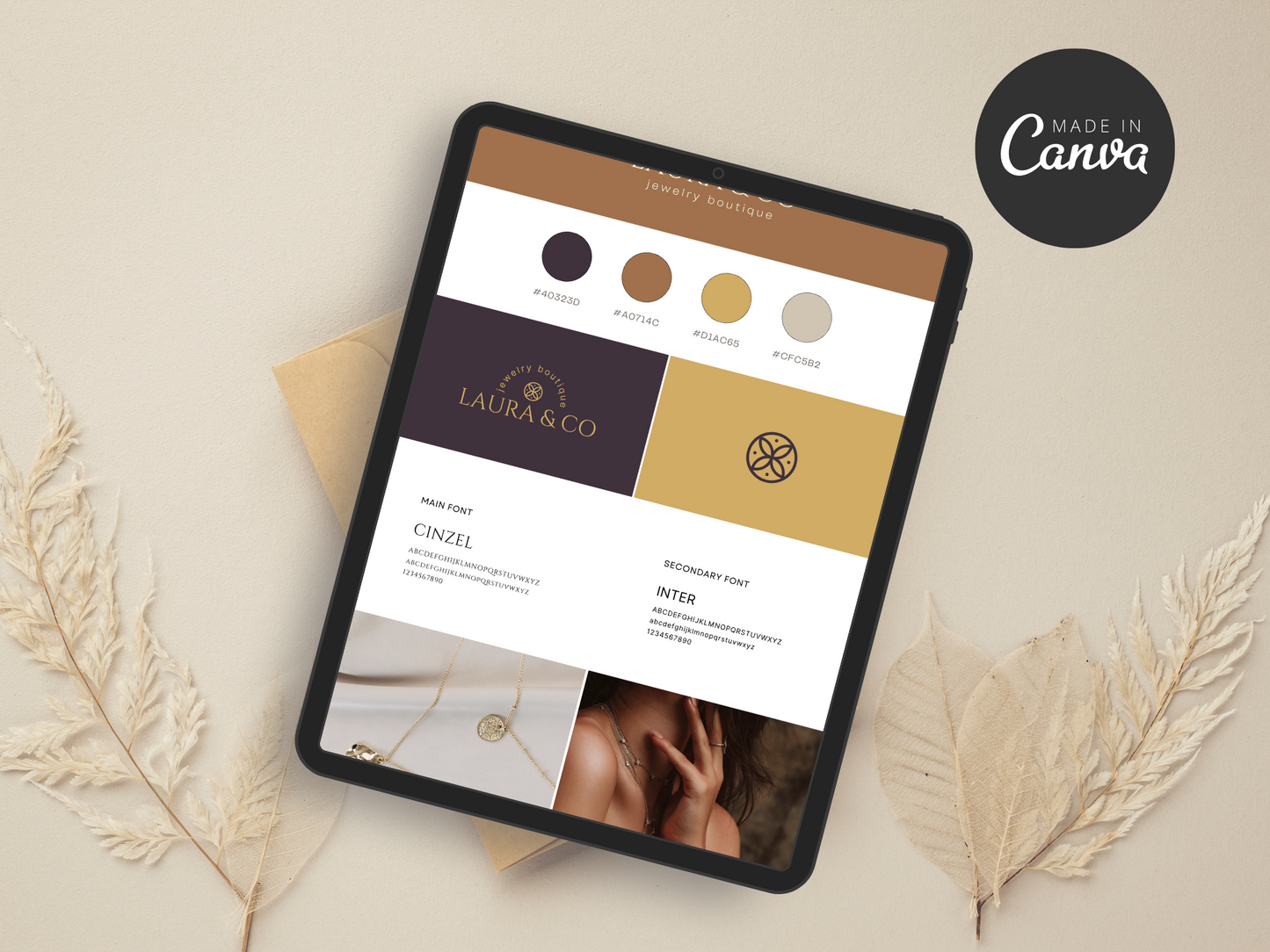Brand Board Canva Template