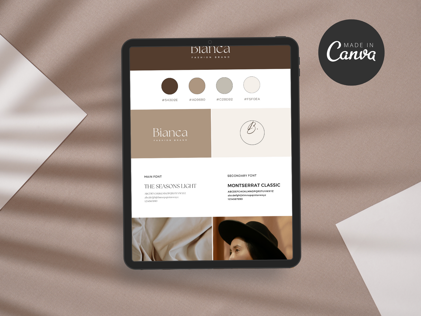 Brand Board Canva Template
