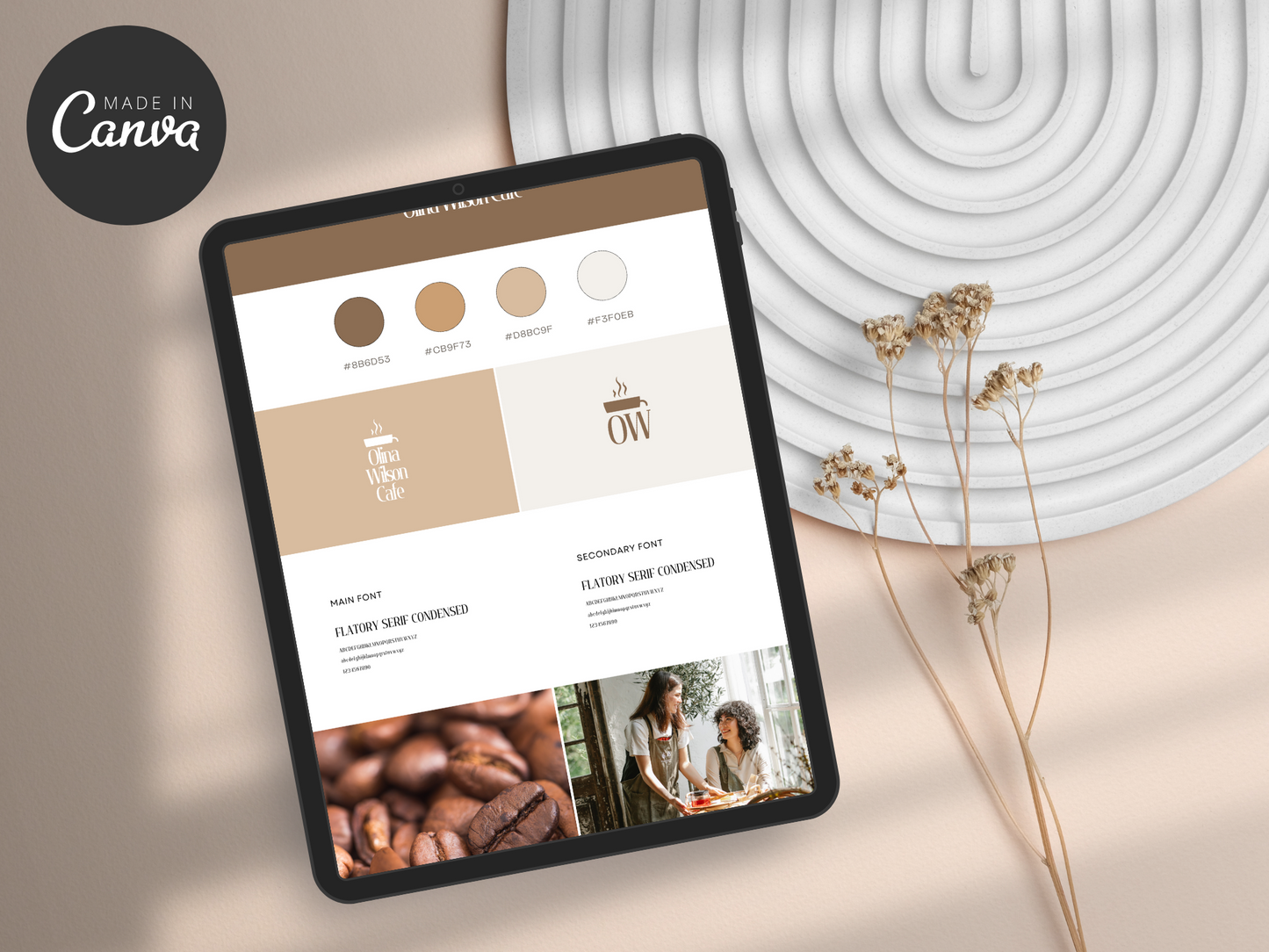 Brand Board Canva Template