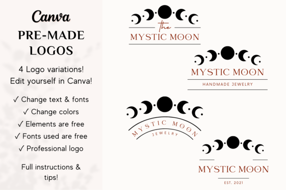 PreMade Logo Mystic Moon Eclipse