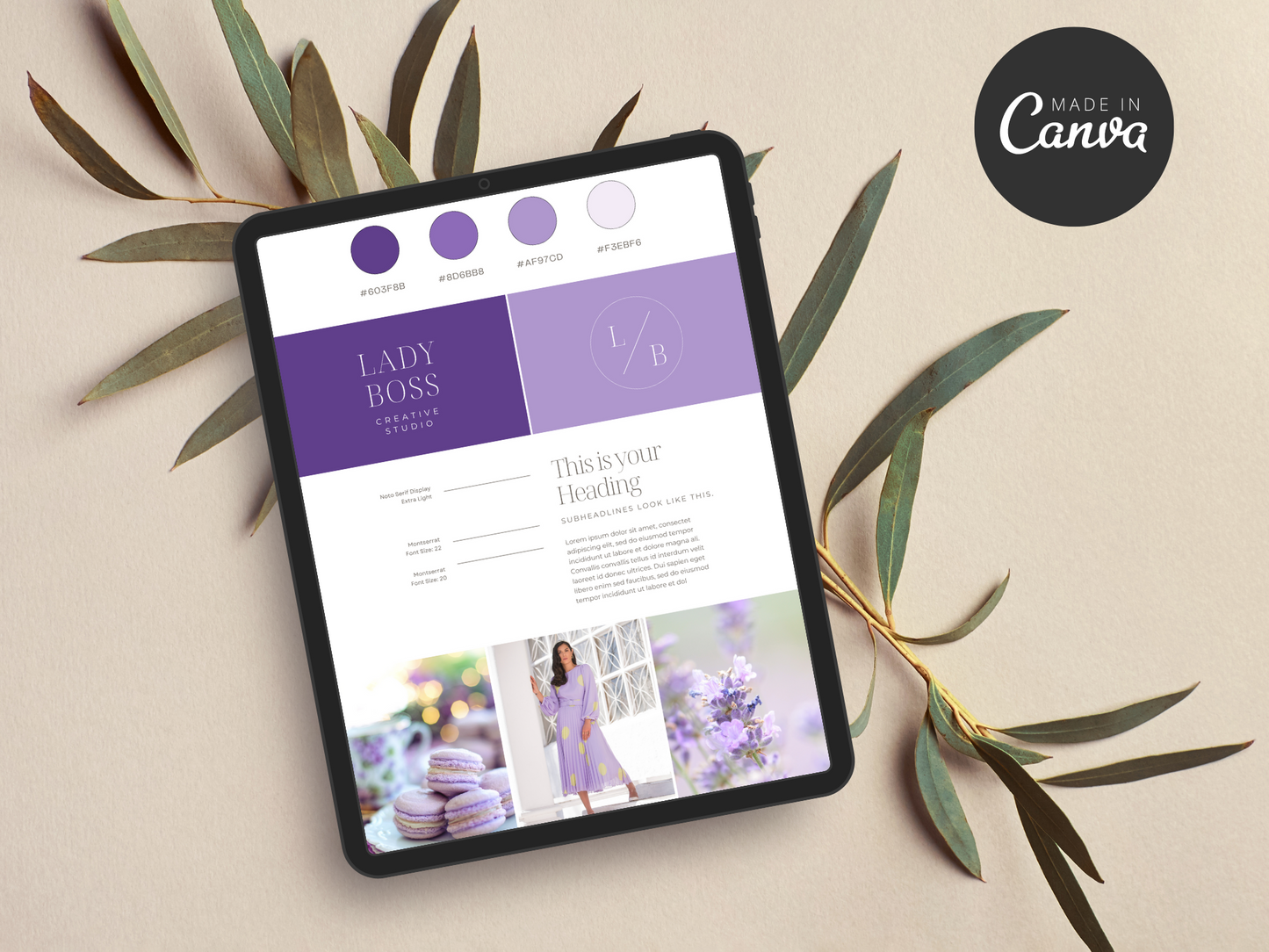 Brand Board Canva Template