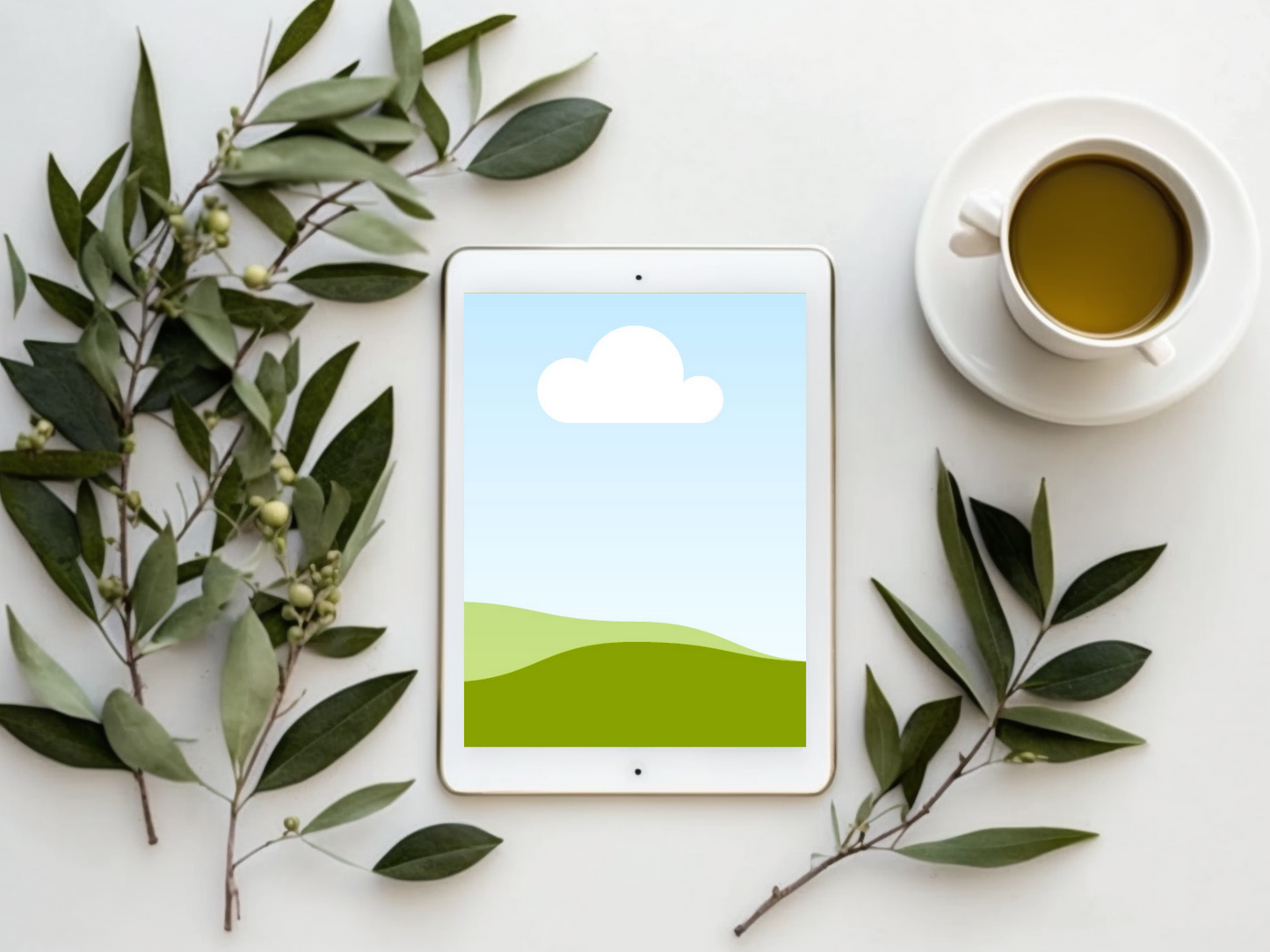 Tablet Mockup for Digital Products MRR+PLR Resell rights