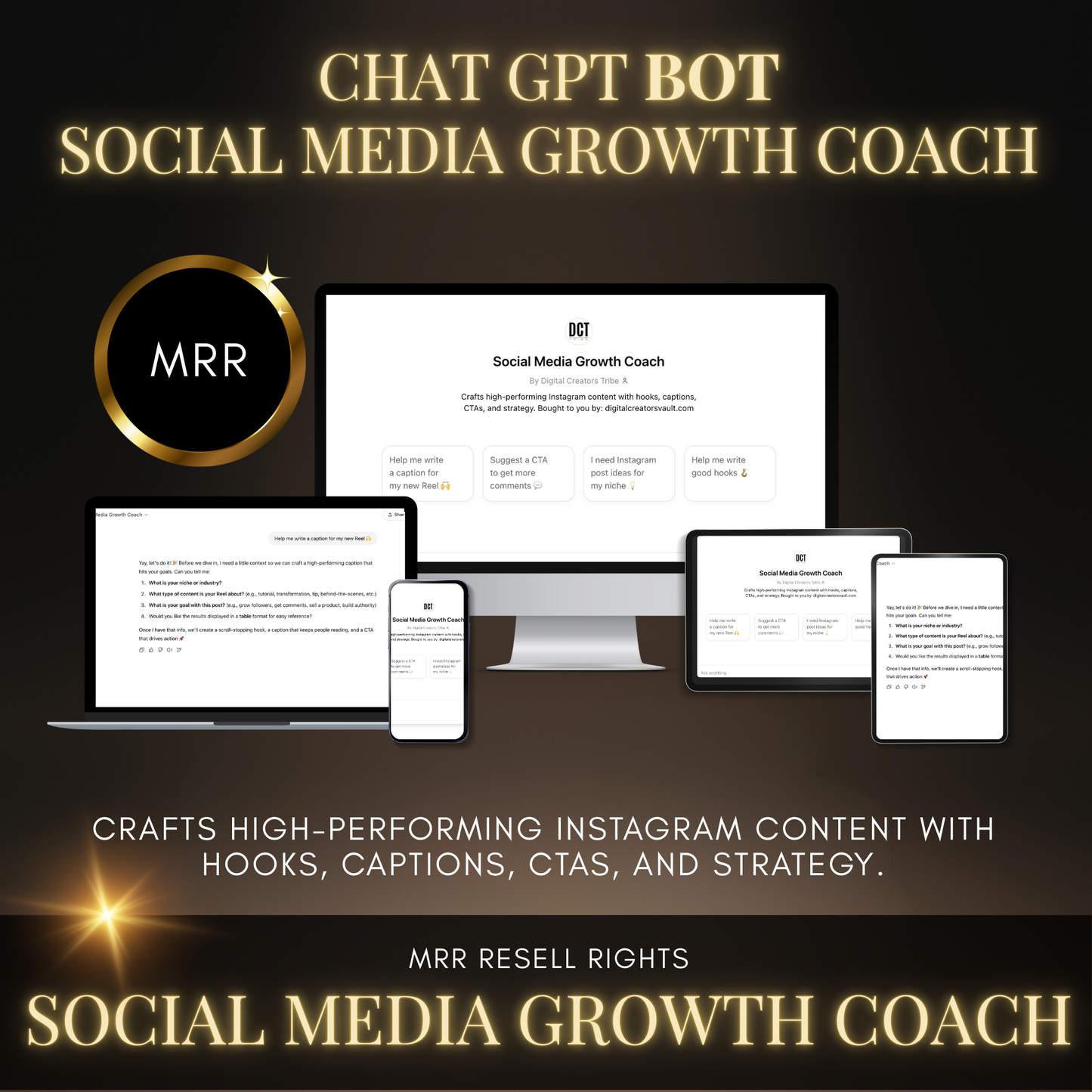 Chat GPT BOT - Social Media Growth Coach - MRR