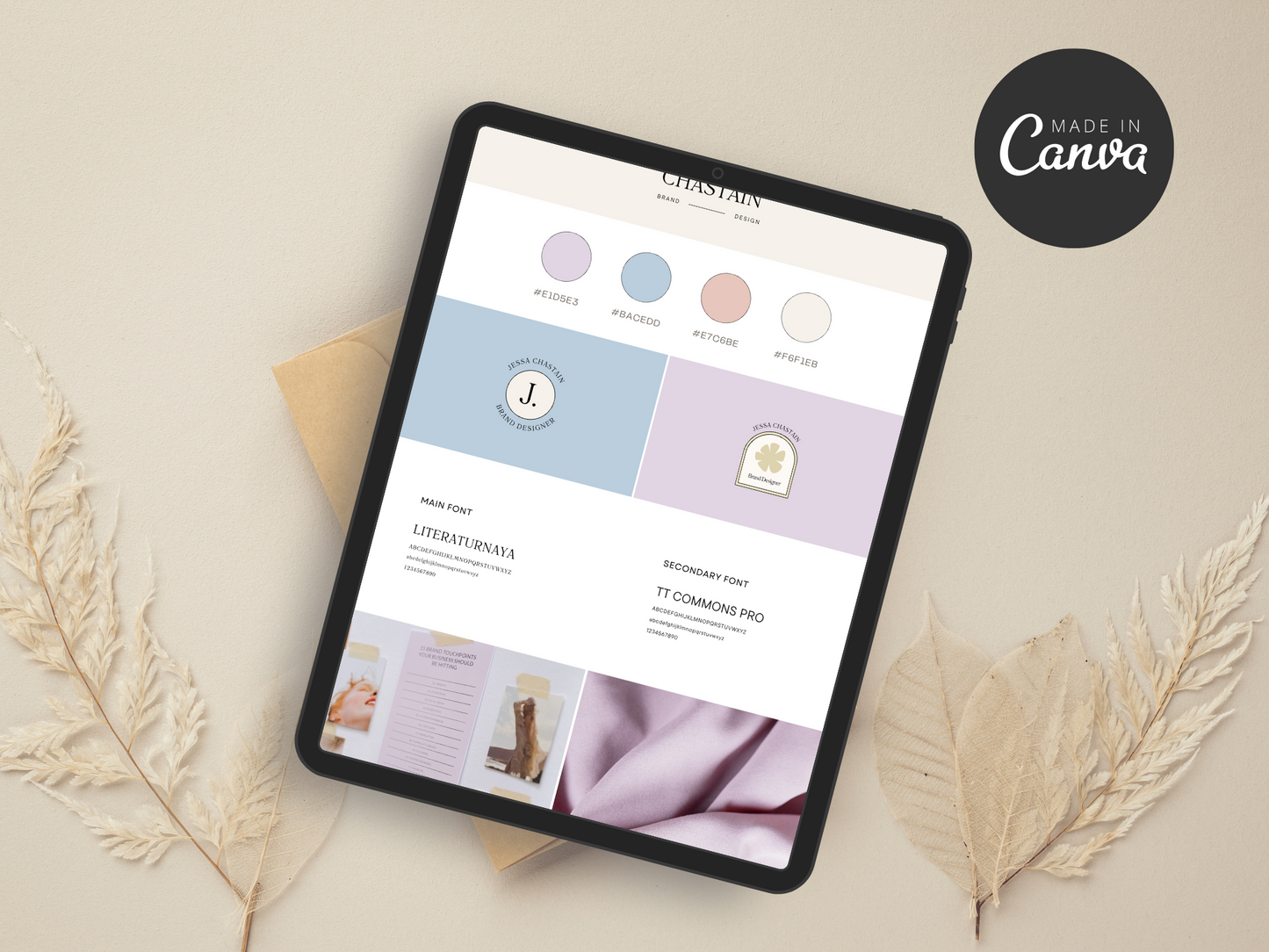 Brand Board Canva Template