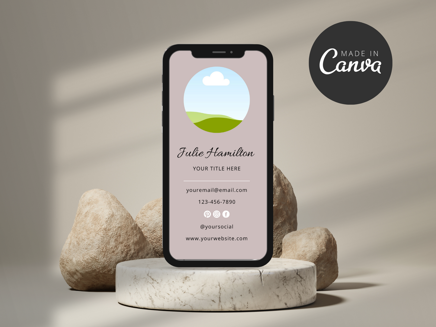 Digital Business Card Template