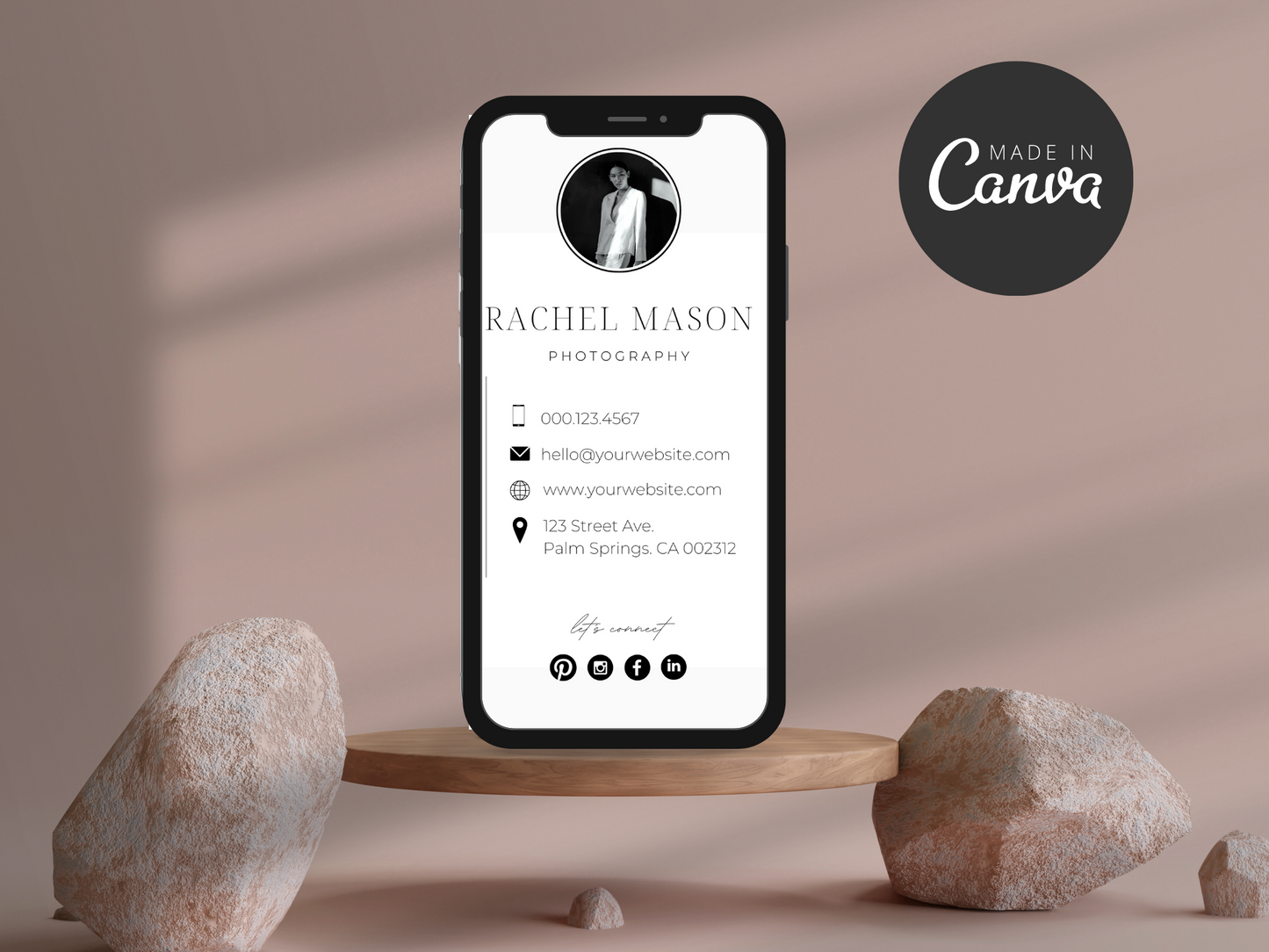 Digital Business Card Canva Template