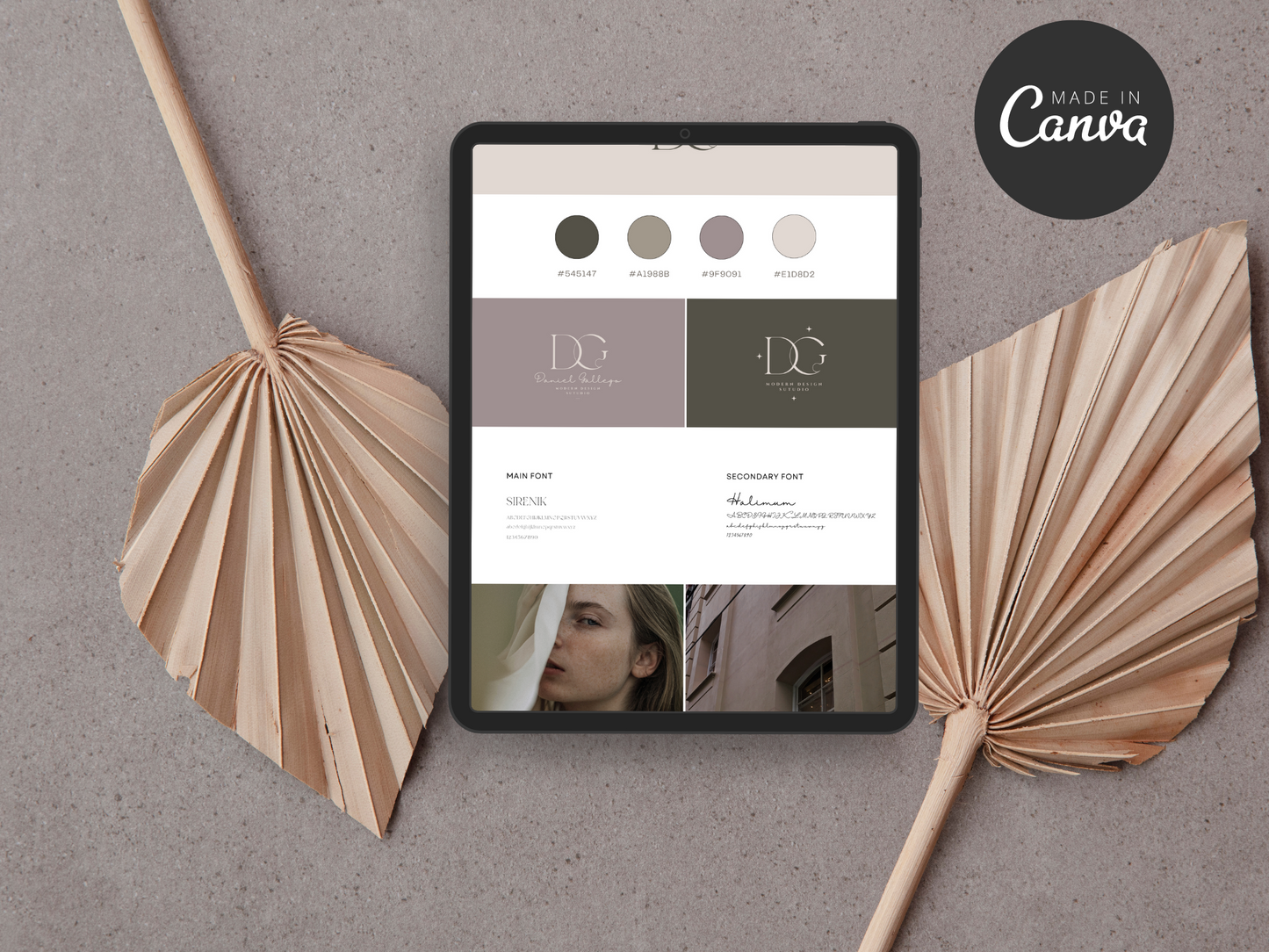 Brand Board Canva Template