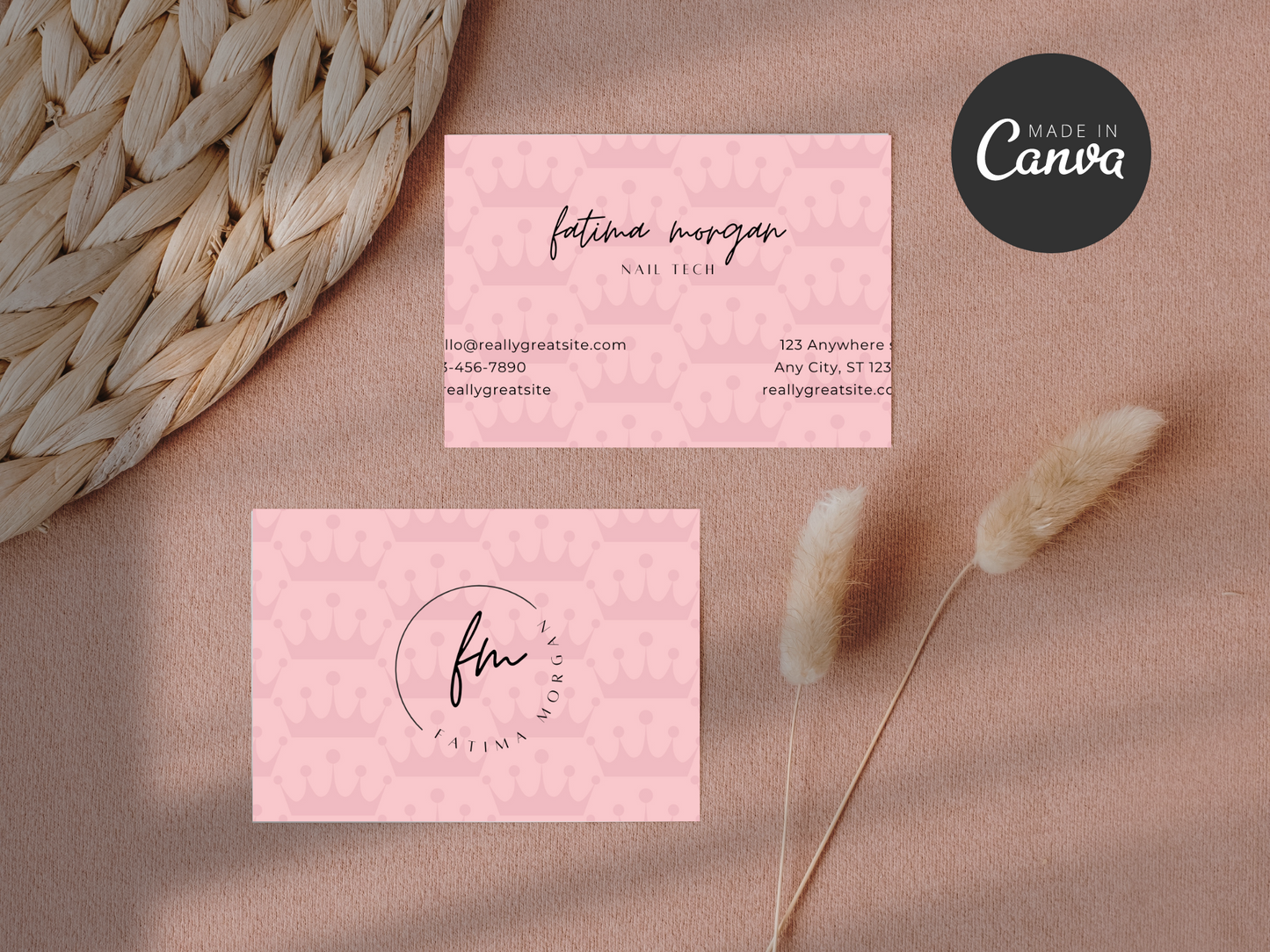 Editable Canva Business Card