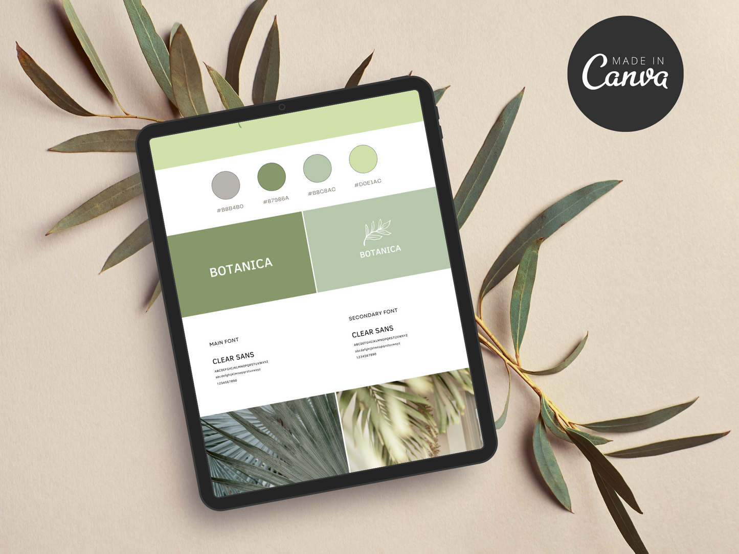 Brand Board Canva Template