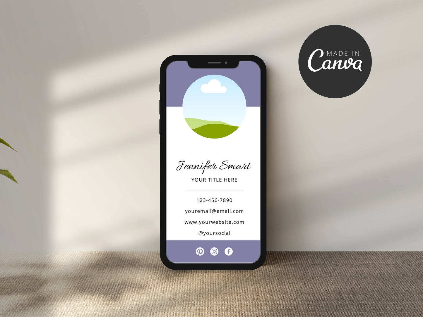 Digital Business Card Template