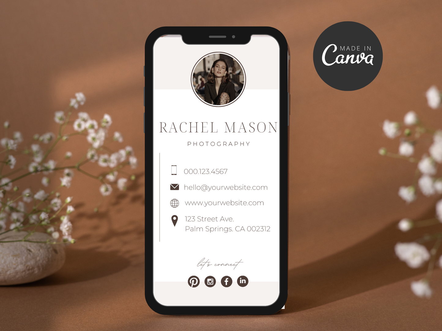 Digital Business Card Canva Template