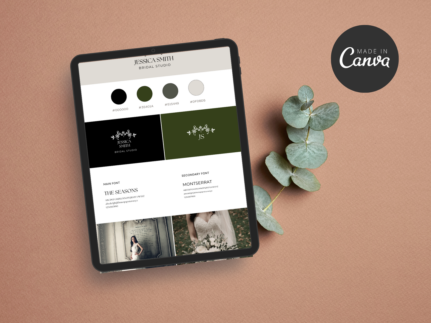 Brand Board Canva Template