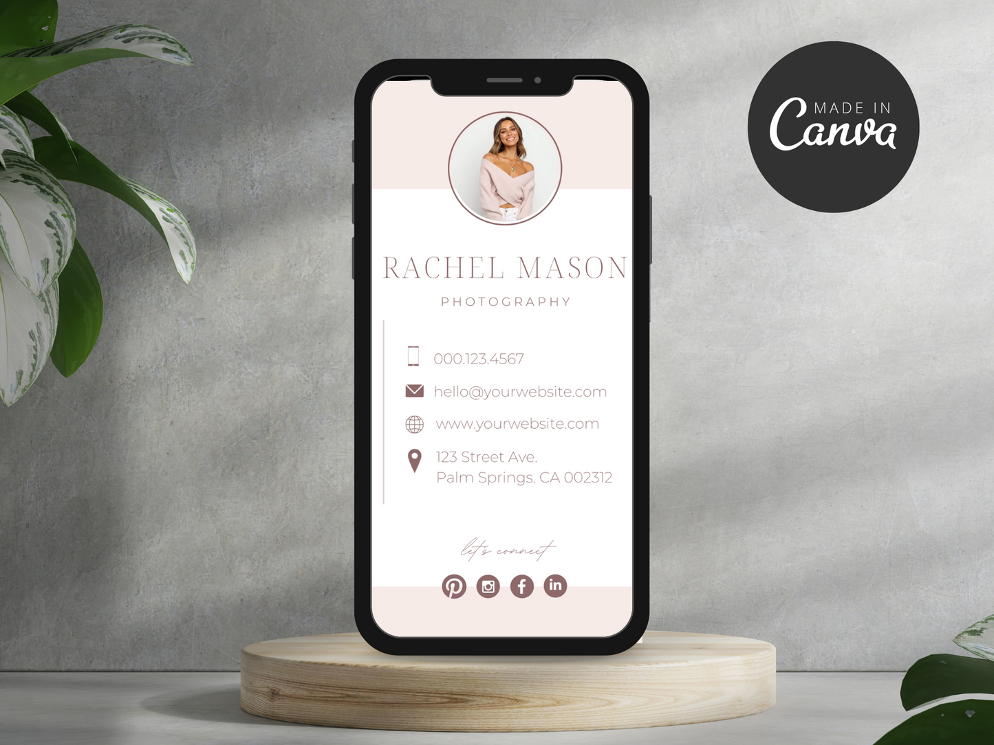Digital Business Card Canva Template