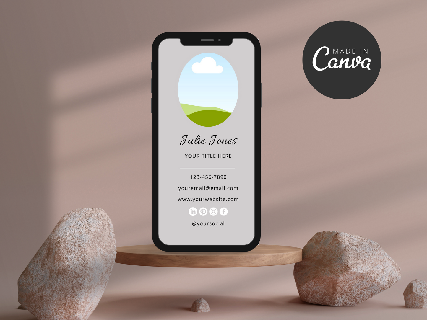 Digital Business Card Template