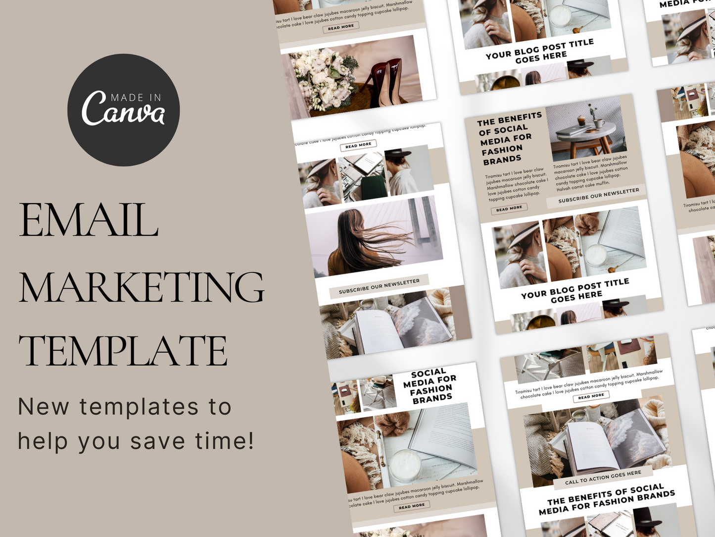 Neutral Brown Blogger Email Template