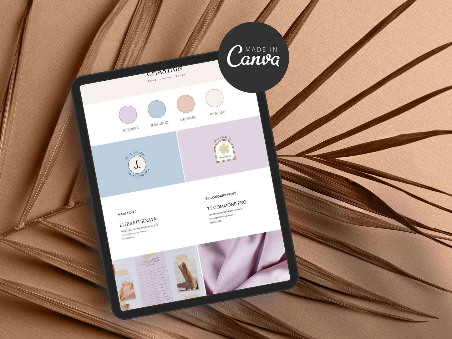 Brand Board Canva Template