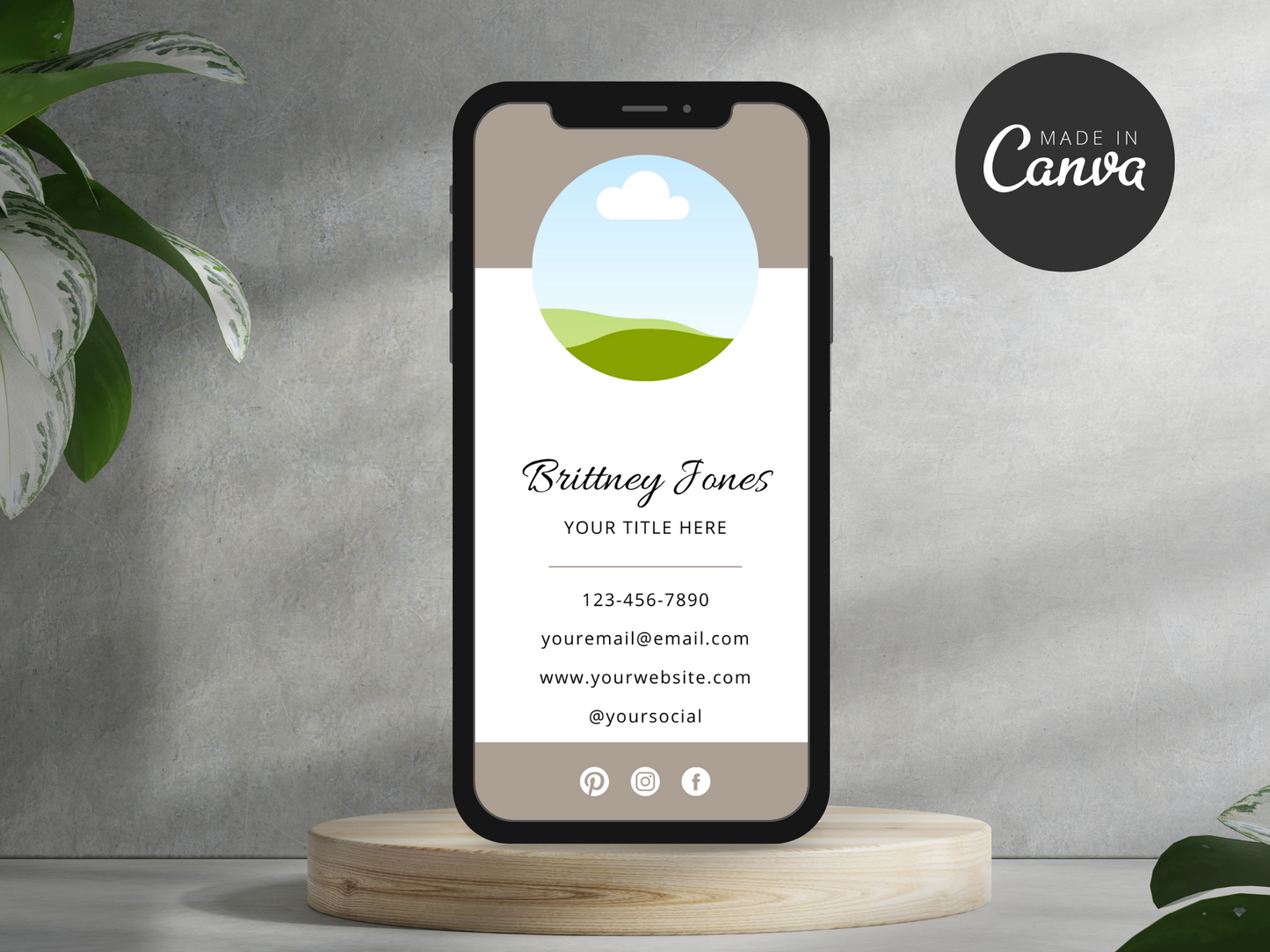 Digital Business Card Template