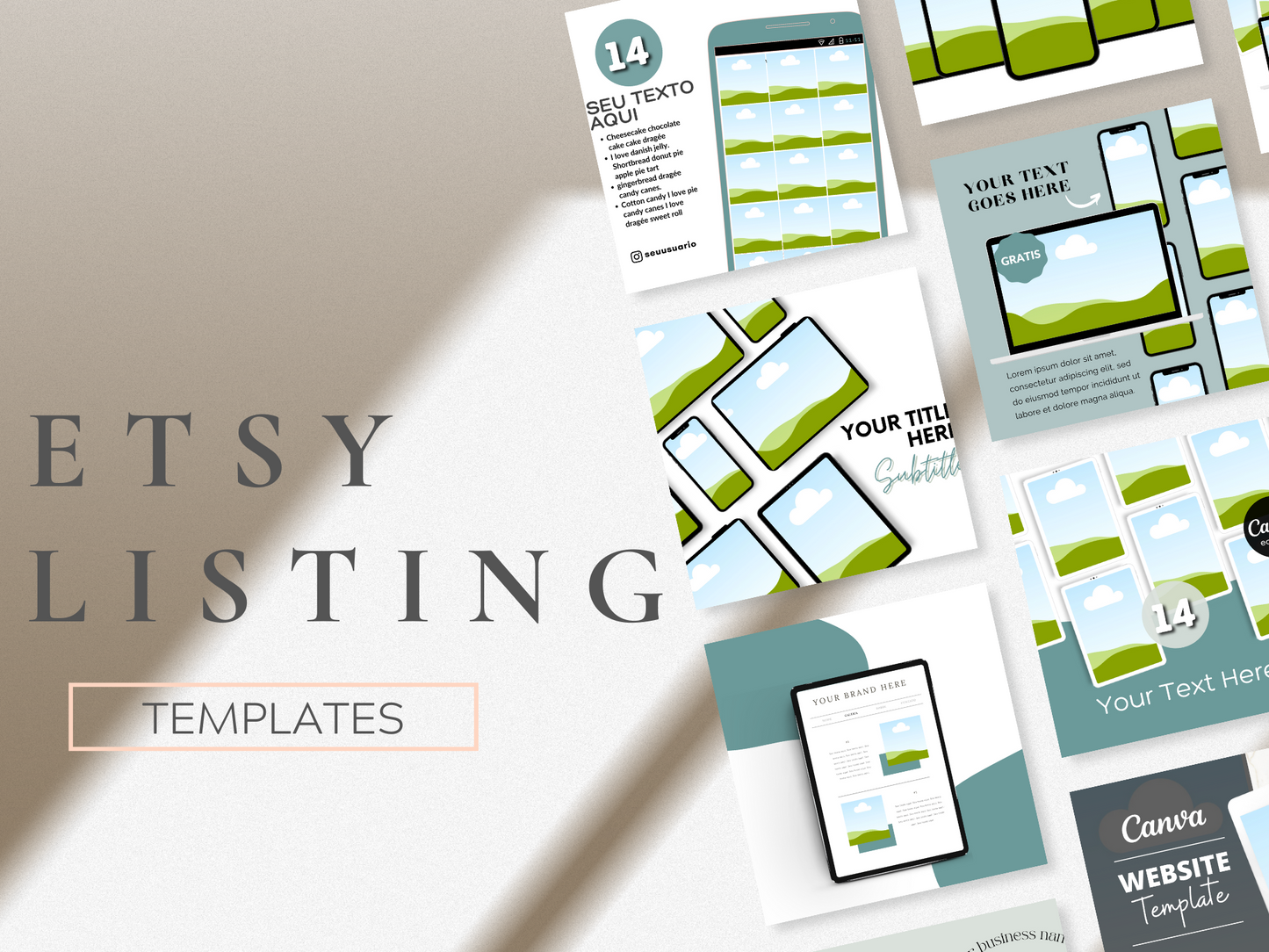 Etsy Device Listing Templates MRR+PLR Resell rights