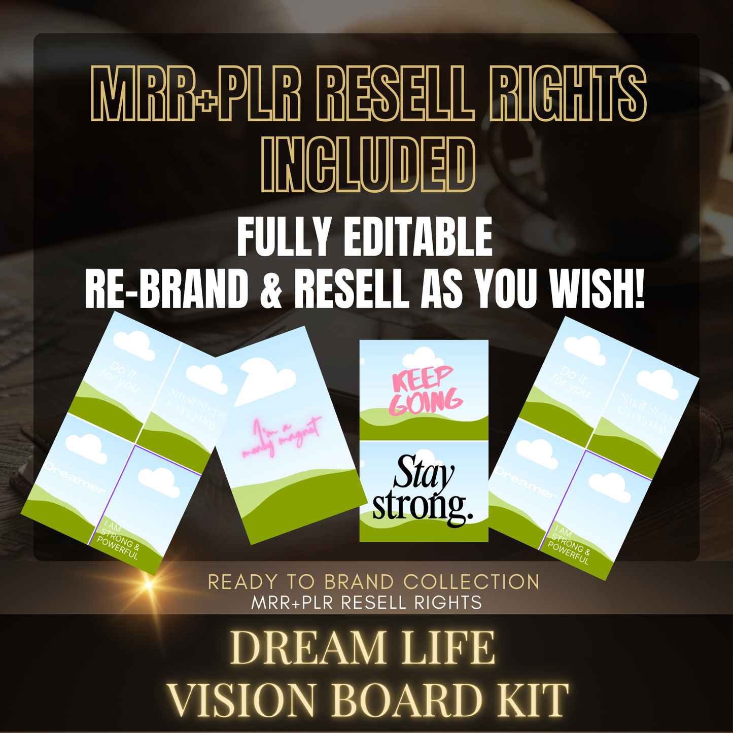 Dream Life Vision Board Kit - MRR + PLR
