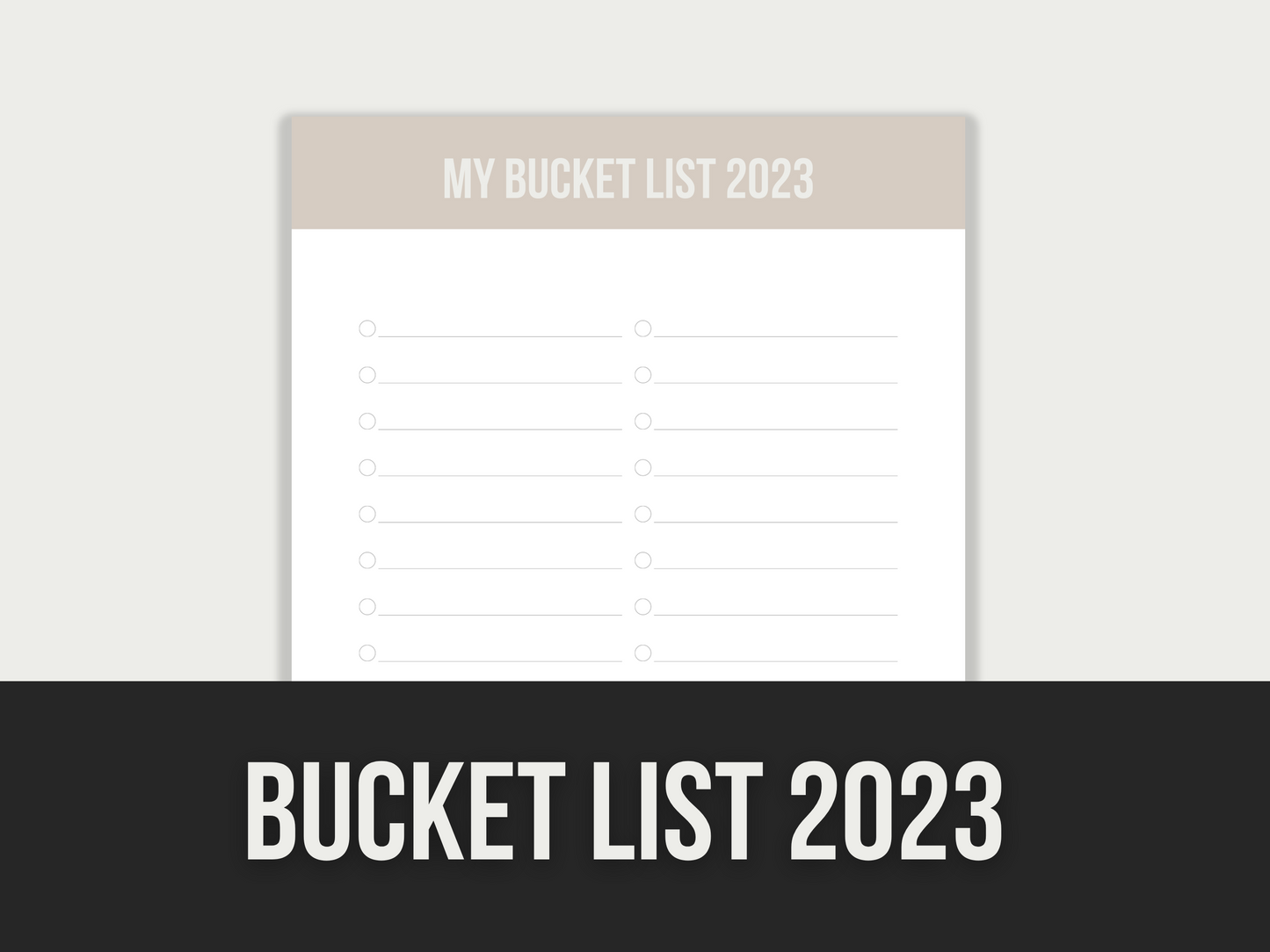 bucket list 2023 - MRR Products Vault