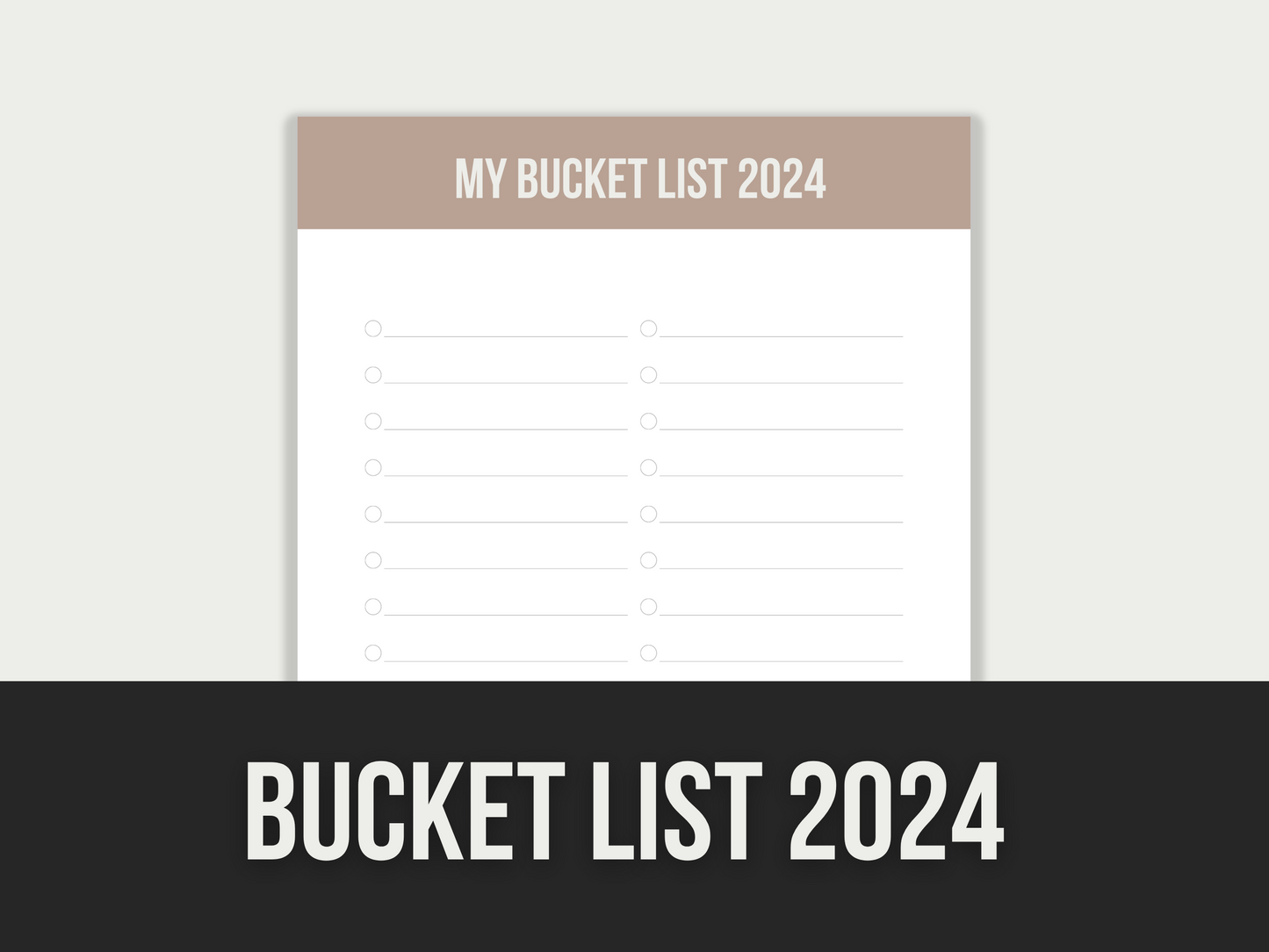 bucket list 2024 - MRR Products Vault