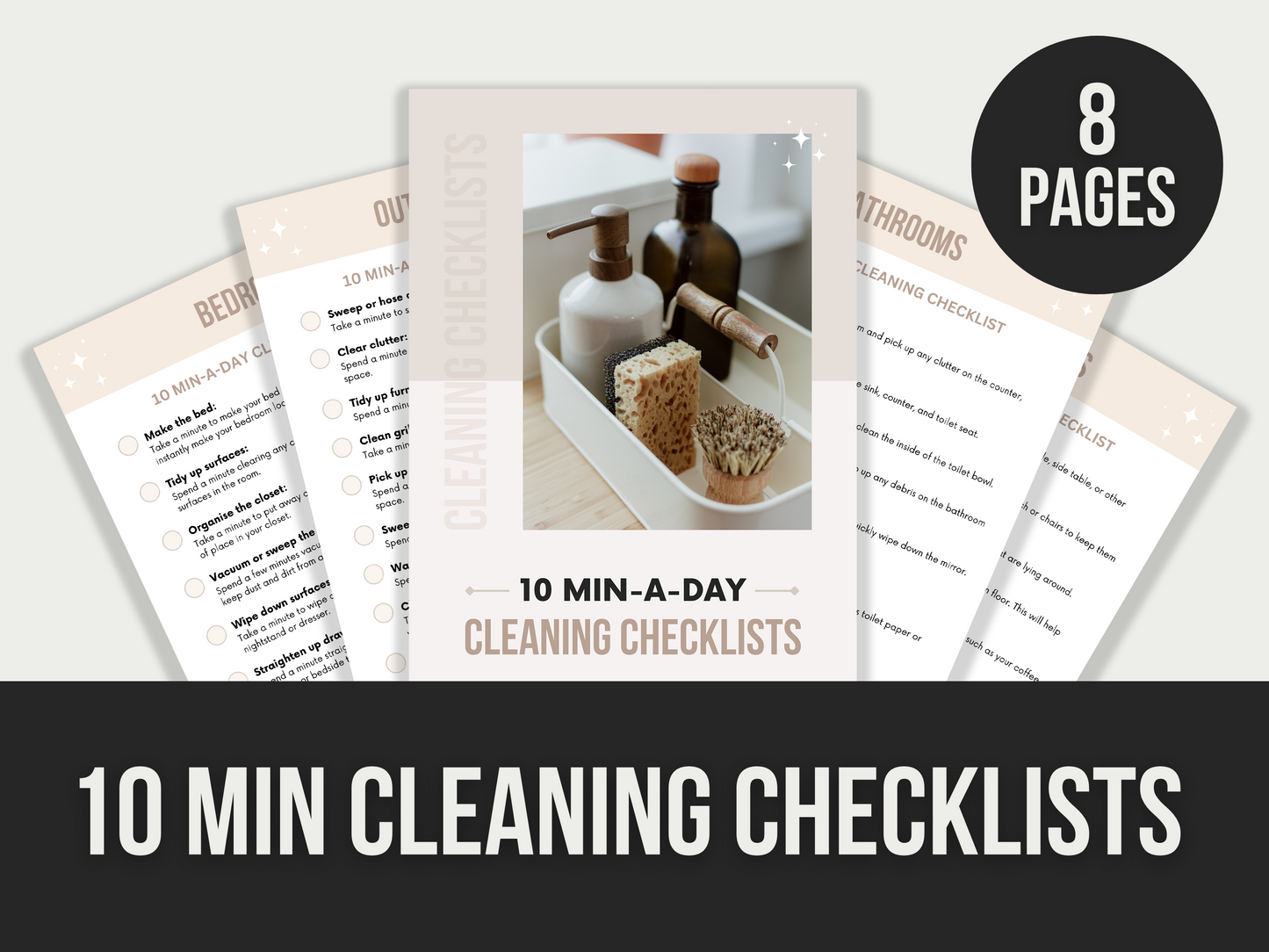 10 min cleaning checklists - MRR Products Vault