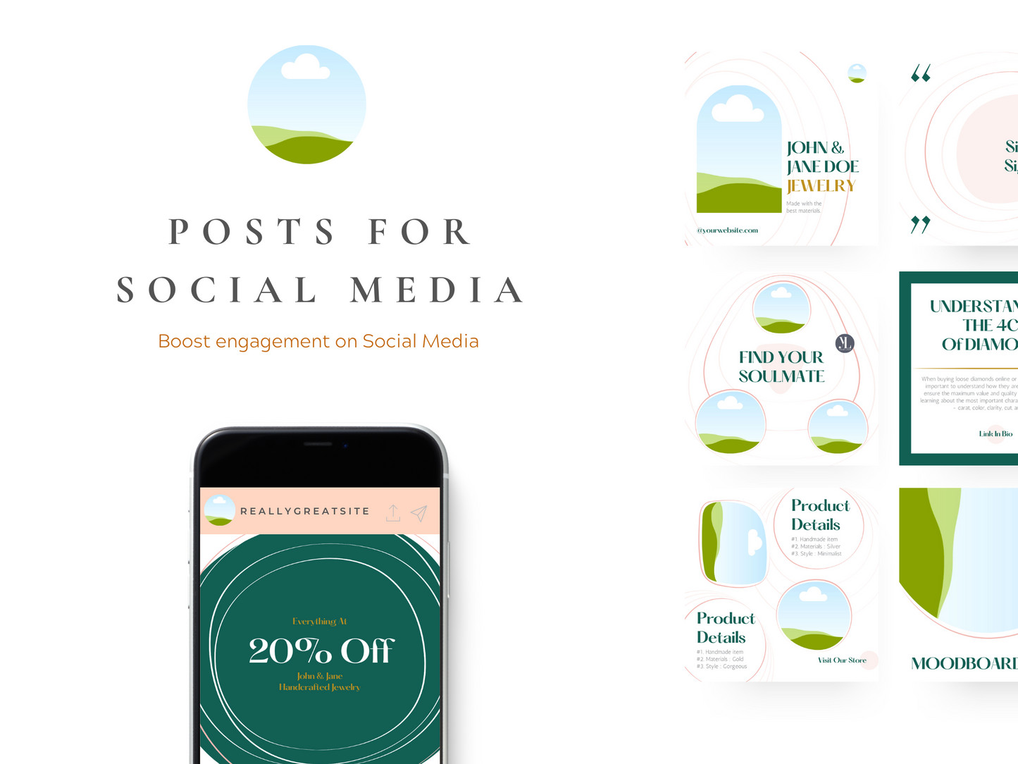 Jewelry Canva Instagram Post Template