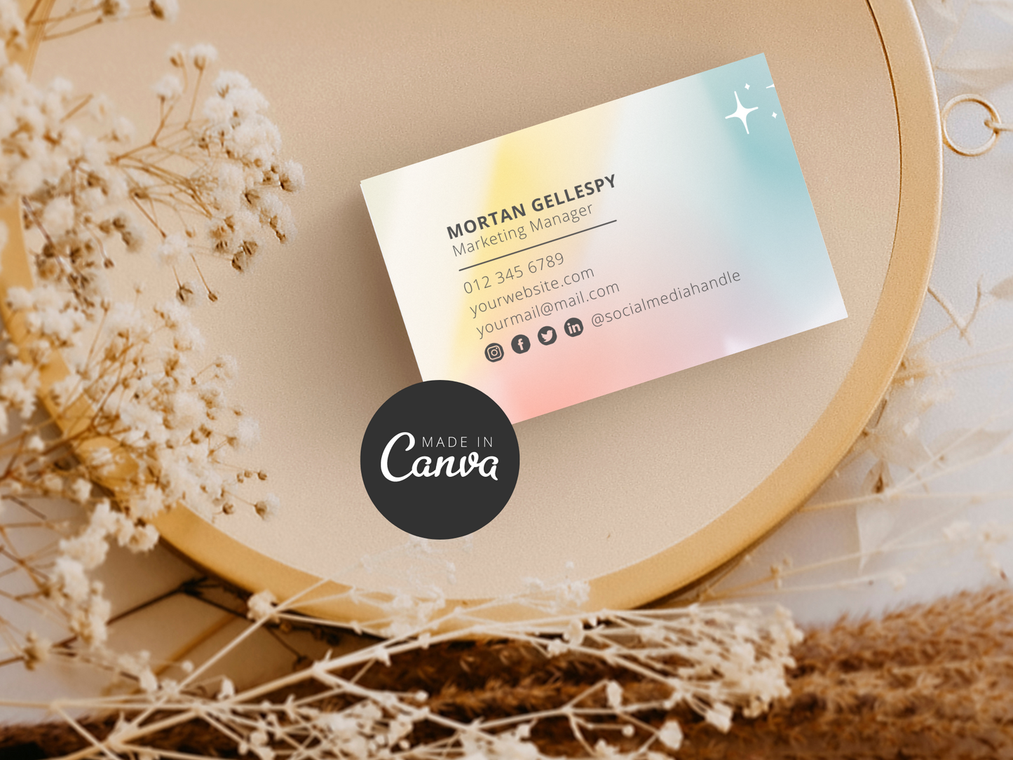 Canva Business Card Template