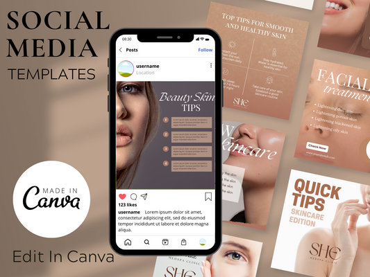 Skin Care Social Media Templates