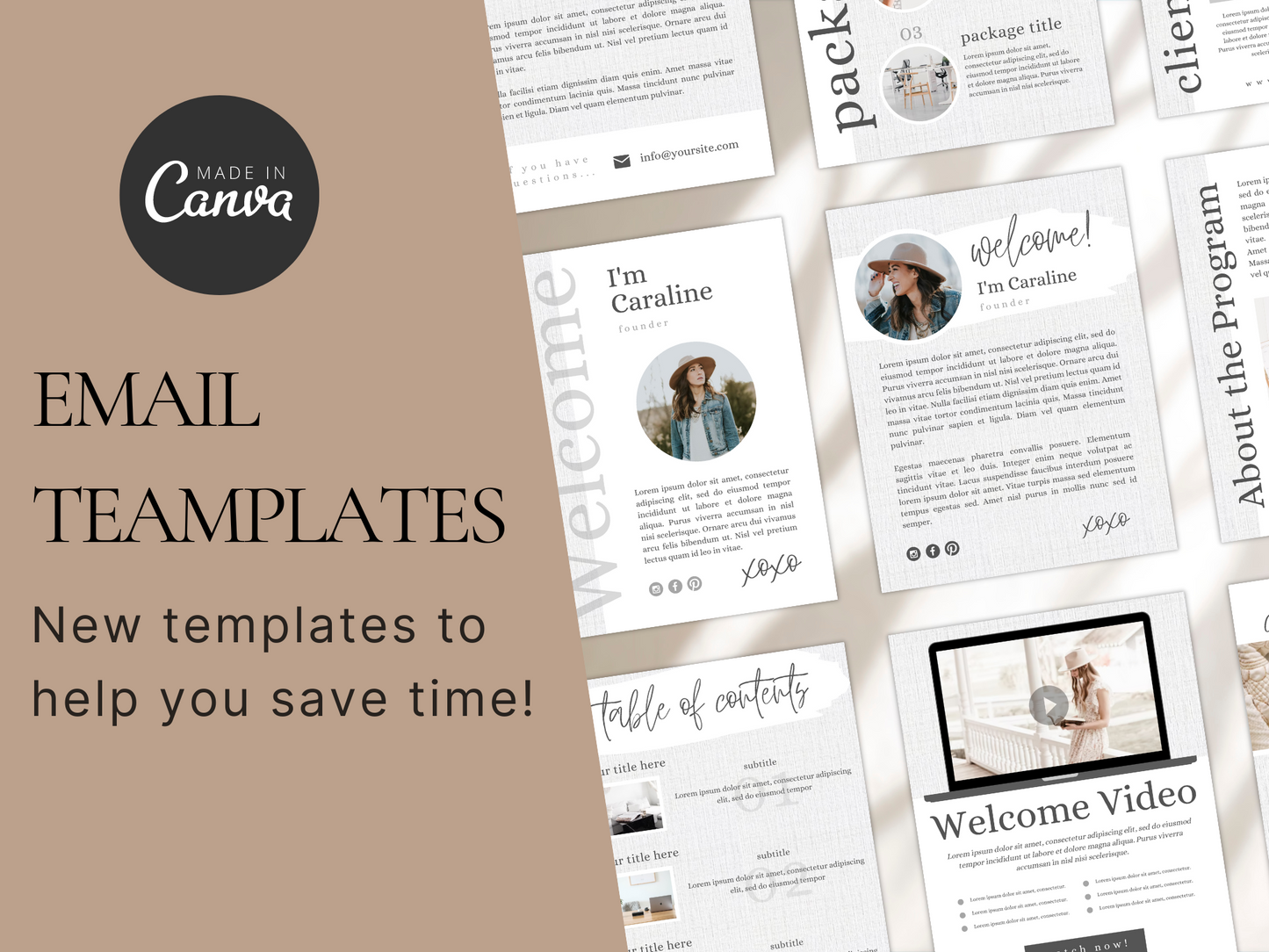 Email Template Bundle for Canva